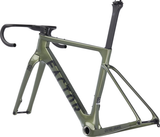 Factor Kit Cadre OSTRO Gravel V.A.M. Olive Green Carbone - olive green/54 cm, T47a Micro Spline
