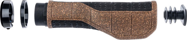 CONTEC Merge Mountain Comfort Kork Lenkergriffe - braun-schwarz | 140 mm | one size
