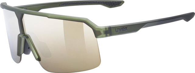 uvex ramp sports glasses - olive matt | mirror gold