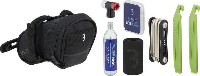 BBB CombiSet SpeedPack CO2 BSB-58 Satteltasche + Werkzeugset + CO2-Pumpe - schwarz/790 ml