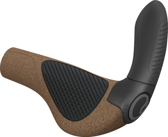 Ergon GP4 Evo BioCork Handlebar Grips - black-grey