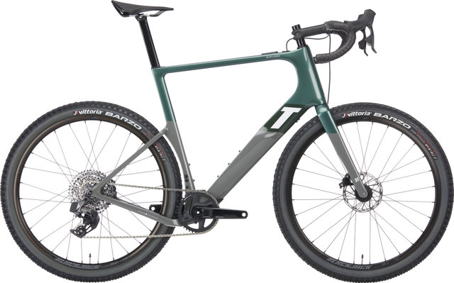 3T Bici Gravel eléctrica Exploro RaceMax Boost XPLR Carbon 27,5" emerald - emerald-grey/XL