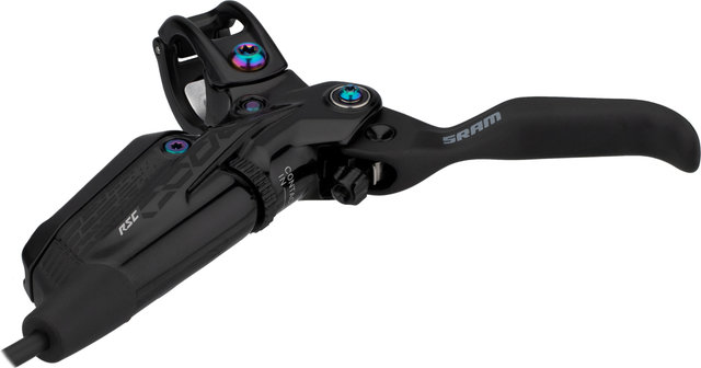 SRAM Code RSC Disc Brake - black anodized-rainbow/Front wheel/Left (side-specific)