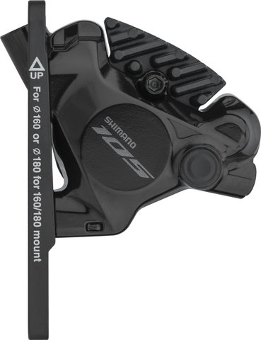Shimano 105 Bremssattel BR-R7170 mit Resinbelag - schwarz/Vorderrad/ohne