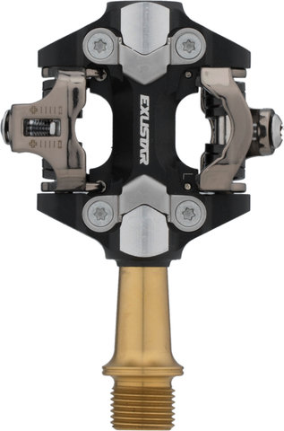 Exustar Pedales de clip E-PM222TI - negro