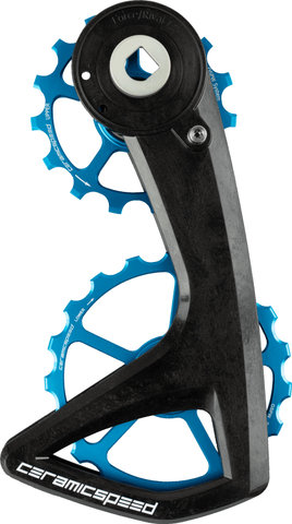 CeramicSpeed OSPW RS 5-Spoke Pulley Wheels for SRAM Force E1/Rival E1 Blue - blue | 14 teeth (guide pulley), 20 teeth (tension pulley)