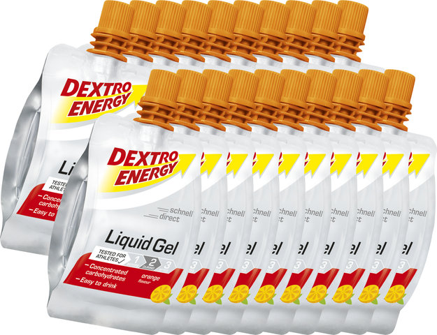 Dextro Energy Gel liquide - 20 pièces - orange/1200 