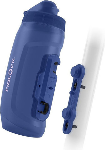 FIDLOCK TWIST bike base bottle cage system with bottle 590 ml - blue