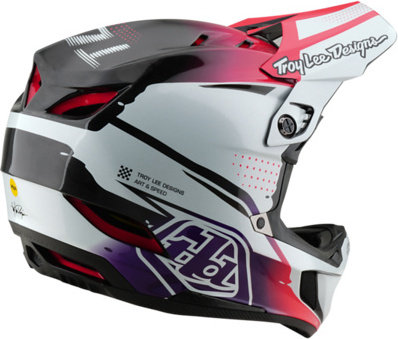 Troy Lee Designs Casque D4 Carbon MIPS - drip white/55 - 56 cm