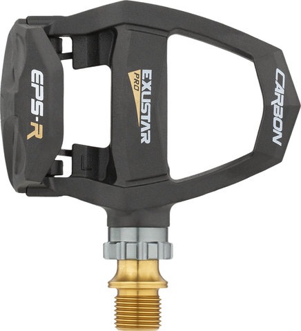 Exustar Pedales de clip E-PR200CKTi Titan Carbon - negro