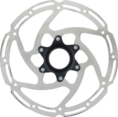 Tektro TR-45 Center Lock Brake Rotor for E-bikes - black-silver/203 mm
