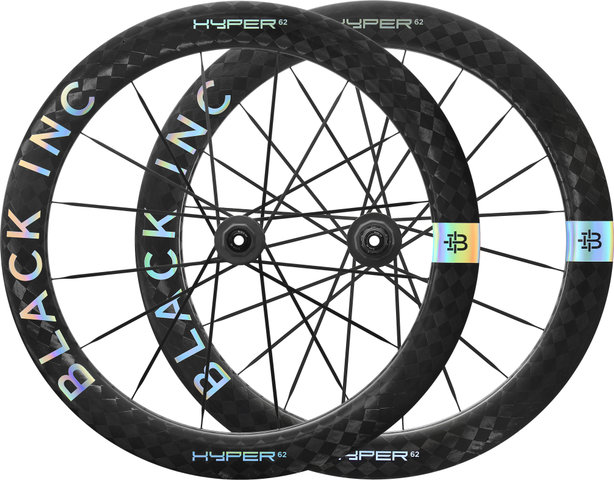 Black Inc Hyper 62 Carbon Disc Center Lock 28'' Laufradsatz - textreme glossy clearcoat | Non Boost | 28" | Non Boost | 100 mm | SRAM XDR | 142 mm