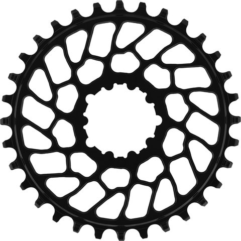 absoluteBLACK Plato Round para SRAM Direct Mount 0 mm Offset - black/32 