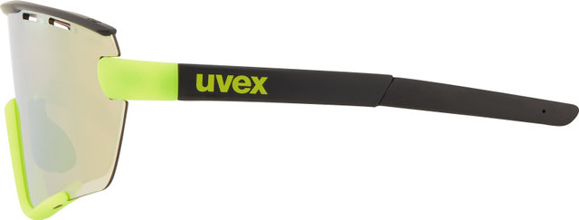 uvex sportstyle 236 Set Sportbrille - black-yellow mat/mirror yellow