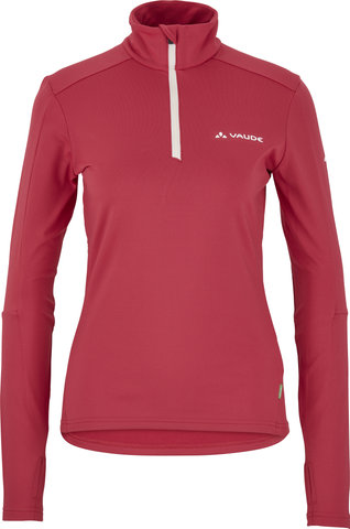 VAUDE Women's Livigno Halfzip II Fleece Sweater - crimson red/36