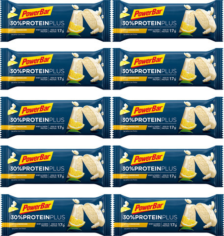 Powerbar Protein Plus 30 % Proteinriegel - 10 Stück - lemon cheesecake