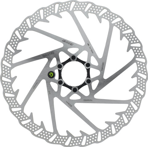 GALFER Fixed Disc Shark 2 mm MTB Center Lock Brake Rotor - silver/203 mm