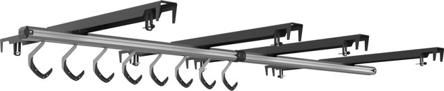 Stashed Products Soporte para estante de bicicleta SpaceRail 8x - negro-plata