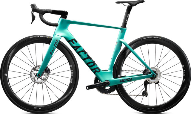 Factor MONZA Ultegra Carbon 28" Rennrad - steel green/28"/M/170,0 mm