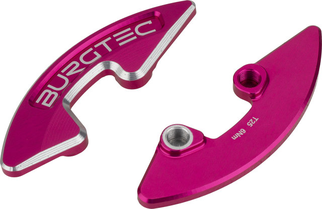 Burgtec Pair Chainring Bash Guard - toxic barbie pink | Kettenblatt