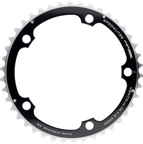 TA Plateau Vento, Campagnolo 10 vitesses, 5 bras, centre, BCD 135 mm - noir/42 dents