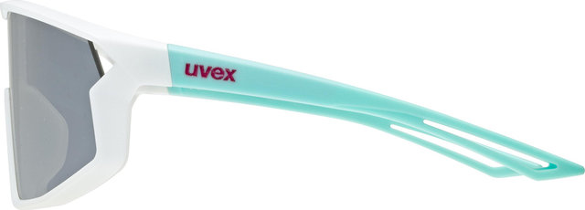 uvex Gafas para niños Skyryse Jr. - white-green/mirror silver