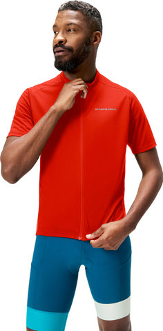 Endura Loop S/S Zipped Trikot - flame red | L