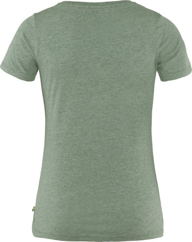 Fjällräven T-shirt pour dames Logo 1960 - patina green melange | L