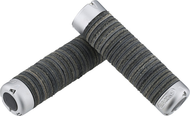 Brooks Plump Leather Grips Lenkergriffe Modell 2023 - black/130 mm