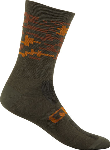 Giro Seasonal Merino Wool Socks - trail green-camo/40-42