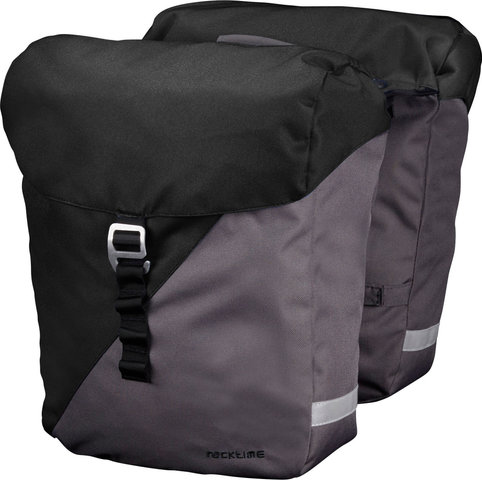 Racktime Sacoche de Vélo Vida - carbon black-stone grey/24,5 litres