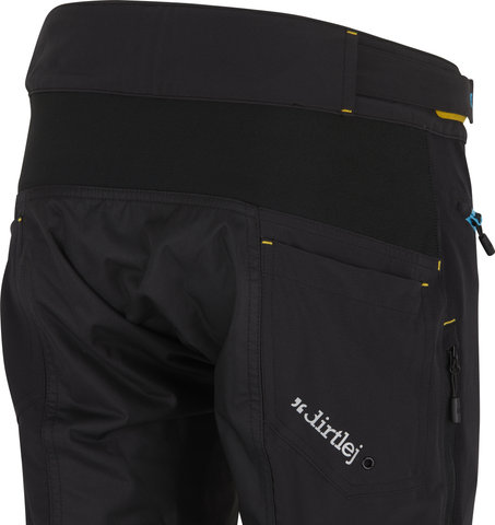 dirtlej Pantalones Trailscout Half & Half - black-turq/M