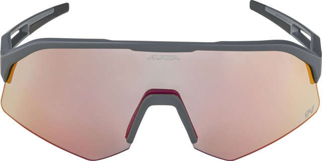 Alpina Sonic HR QV Sports Glasses - midnight grey matt | quattro/varioflex rainbow mirror