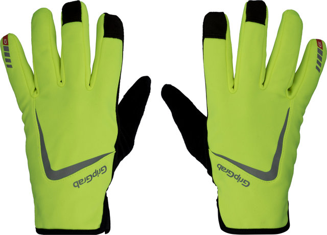 GripGrab Guantes de dedos completos Cloudburst Hi-Vis Waterproof - yellow hi-vis/M