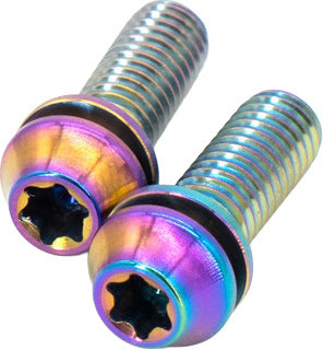 77designz Boulon de fixation de frein Ti M6x18 T25 - oilslick | 18 mm