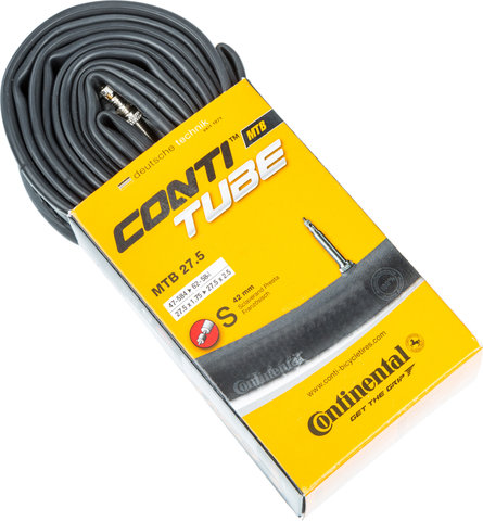 Continental Cámara de aire MTB 27,5 - 5 unid. + 2 desmontadores cubiertas gratis - universal/47-584 a 60-584/Válvula Presta (SV)/27.5x1.75-2.4 Presta 42 mm/42 