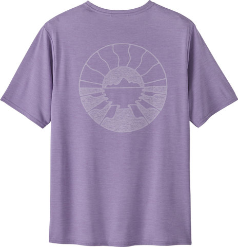 Patagonia Capilene Cool Daily Graphic Water T-Shirt - forgotten island-concrete purple x-dye/M