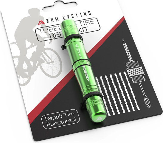 KOM Cycling Herramienta de reparación de neumáticos - green