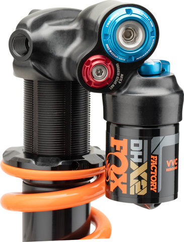 Fox Racing Shox DHX2 2POS Factory Trunnion Dämpfer Modell 2024 für RAAW Madonna V2 OEM - black-orange | 205 mm x 60 mm / 500 lbs