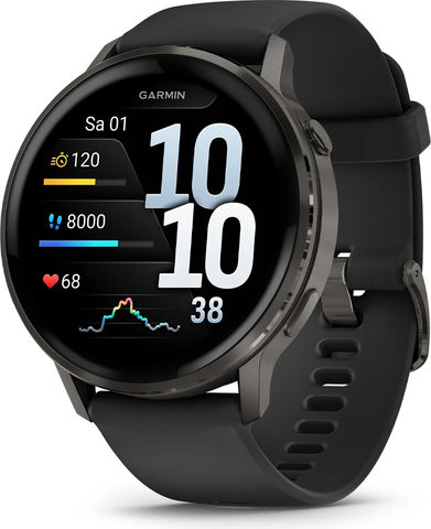 Garmin Venu 4 – 45 mm multisport smartwatch - black-slate grey