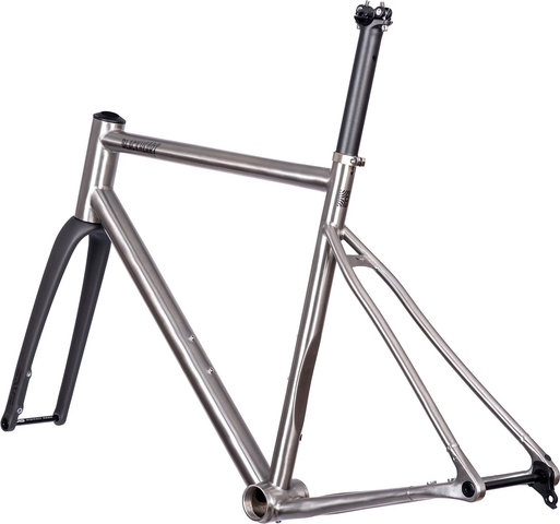 Blackheart Kit de cadre Road Plus Ti - brushed | XXS | 1 1/8" - 1,5" tapered | 51 mm | 0 mm | 28"