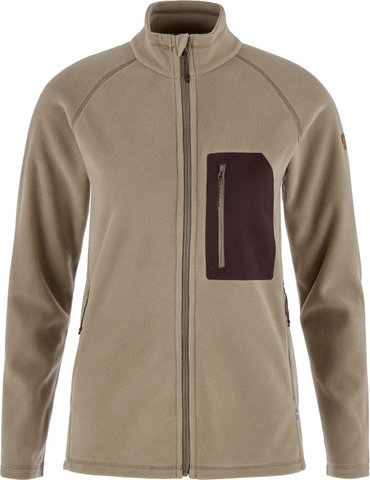 Fjällräven Parte superior de forro polar Kaipak para mujer - suede brown black oak | L