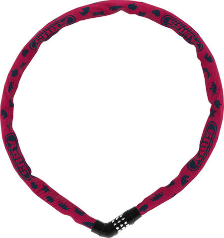 ABUS Steel-O-Chain 4804C Symbols Chain Lock - pink