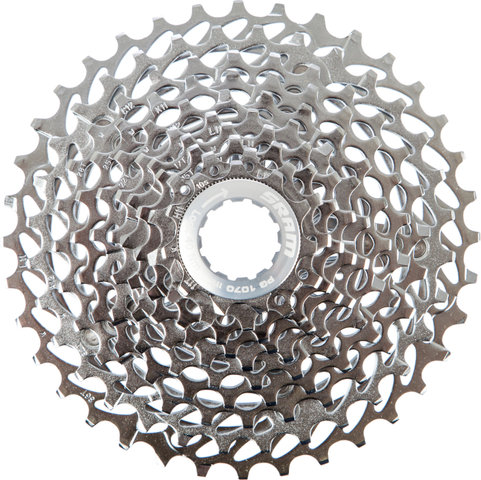 SRAM PG-1070 10-fach Kassette für Force / Rival / X9 - silber/11-36