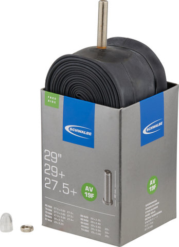 Schwalbe Chambre à Air 19F pour 27,5+/ 29/ 29+ - universal/Valve Schrader (AV)/65-584 à 75-584/28-29 x 2,10-3,0 AV 40 mm/40 