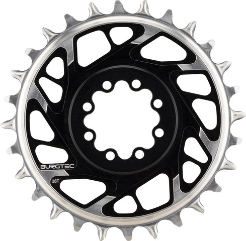 Burgtec plateau SRAM 8 trous thick-thin avec déport de 3 mm - black | 28 | 28 