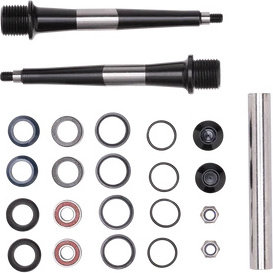 crankbrothers Kit de actualización de eje de husillo corto - black
