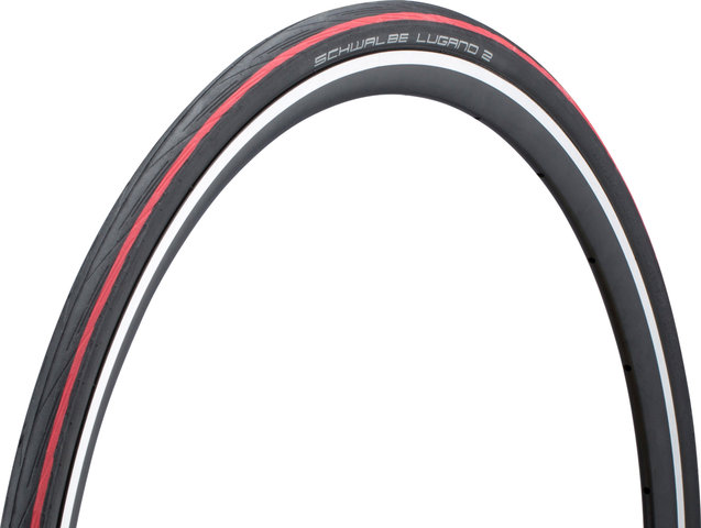 Schwalbe Cubierta plegable Lugano II 28" - negro-rojo/28 /25 /25-622