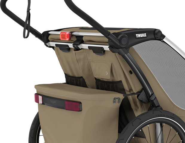 Thule Chariot Cross 2 double Kinderanhänger - faded khaki/20"