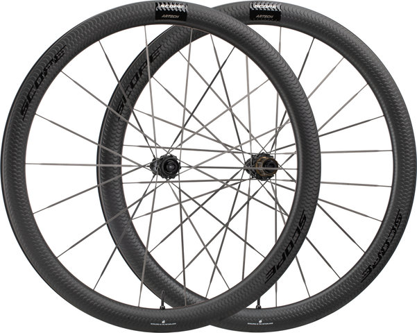 Scope Cycling Juego de ruedas Artech 4 Disc Center-Lock 28'' - black | 142 mm | 100 mm | 28" | Shimano carretera